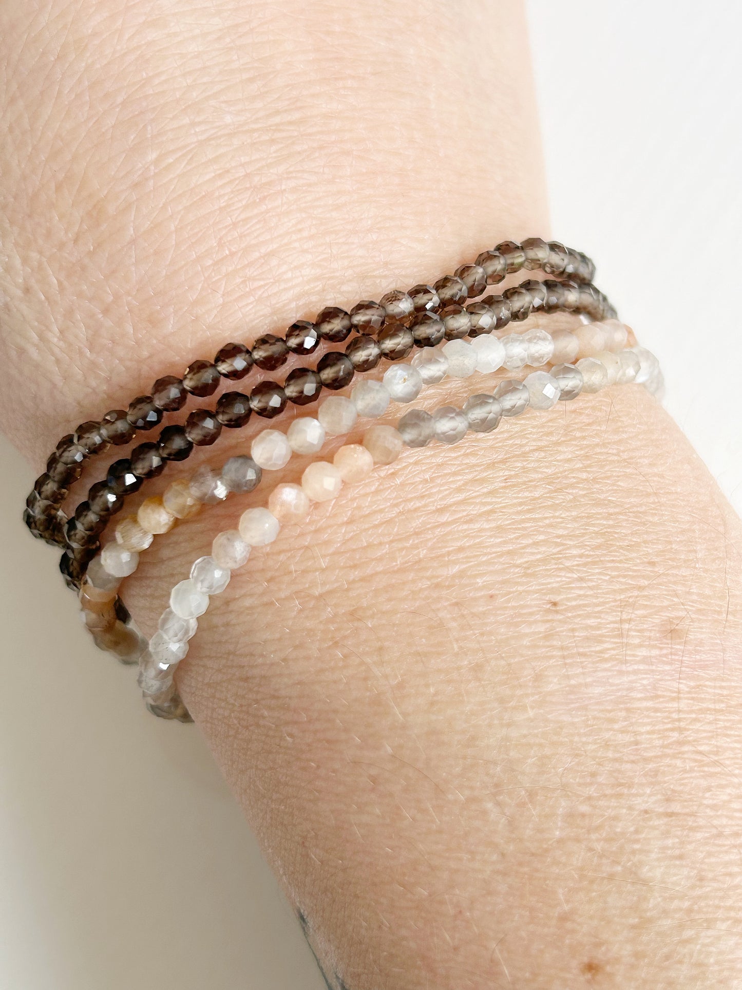 Armband facettierter Rauchquarz