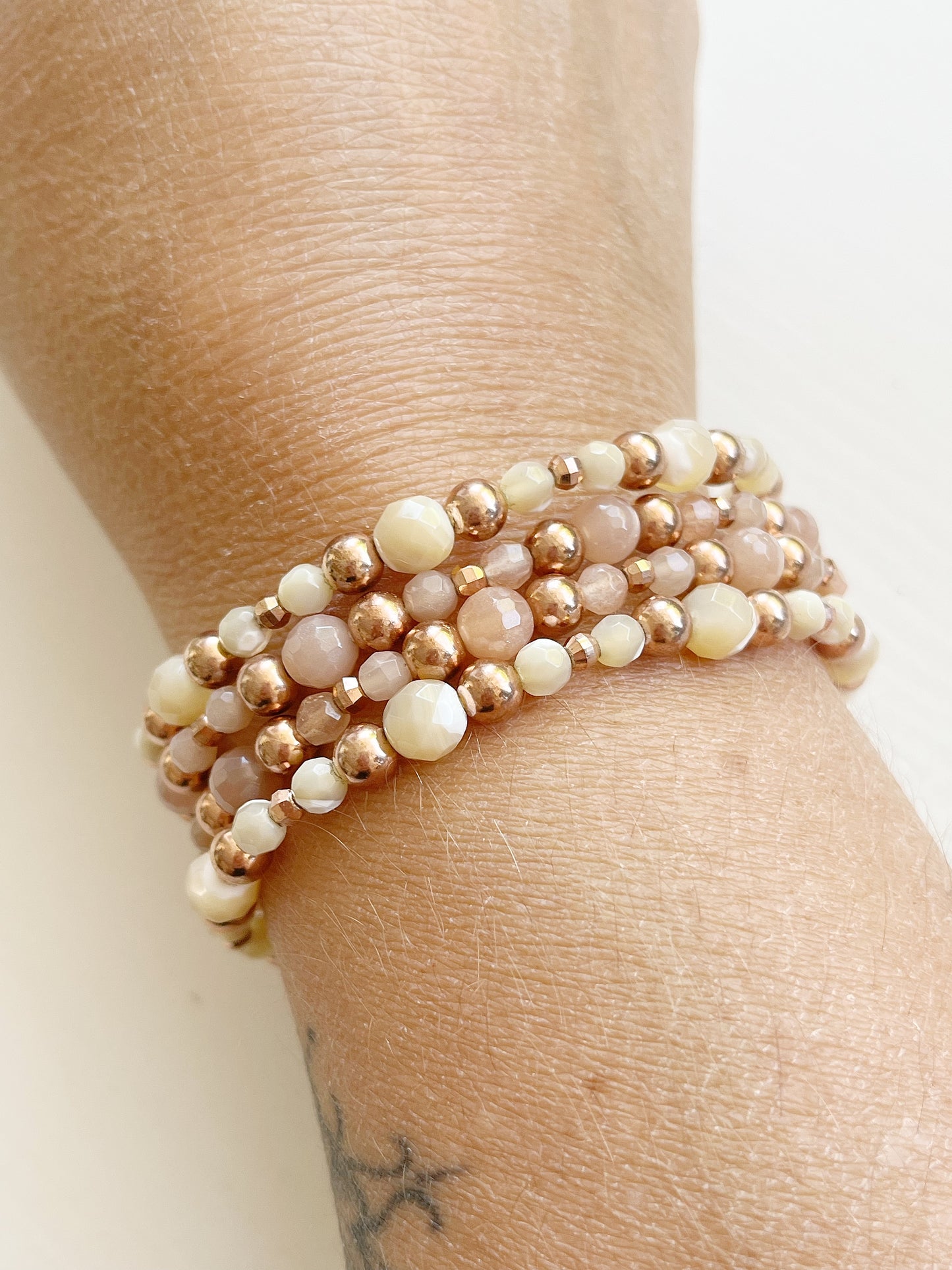 Armband Perlmutt Rosé-Gold