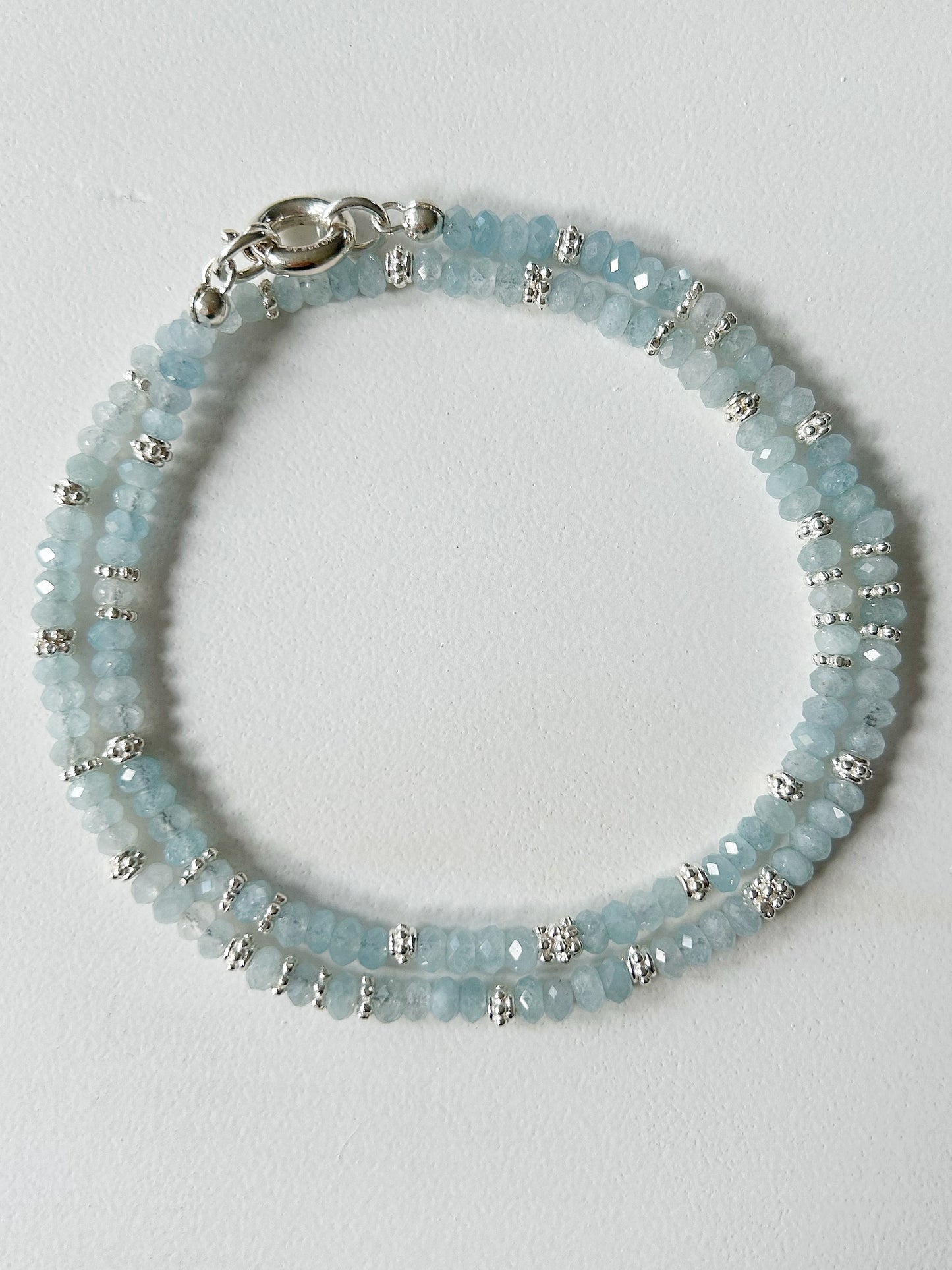 Halskette Aquamarin mit Silber