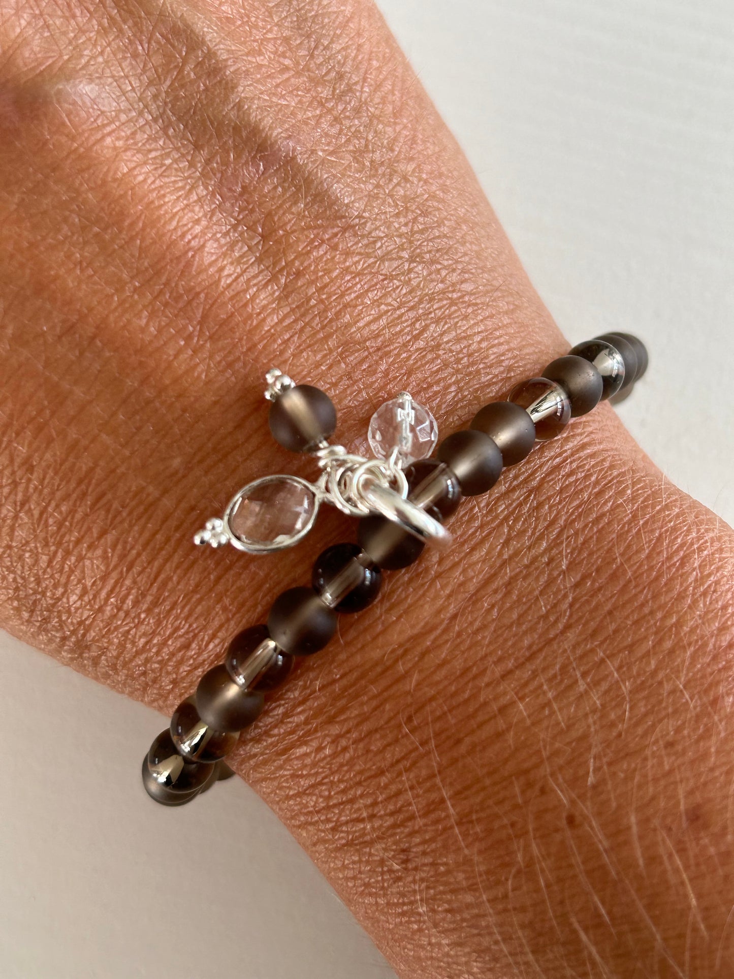 Armband Rauchquarz mit Anhänger