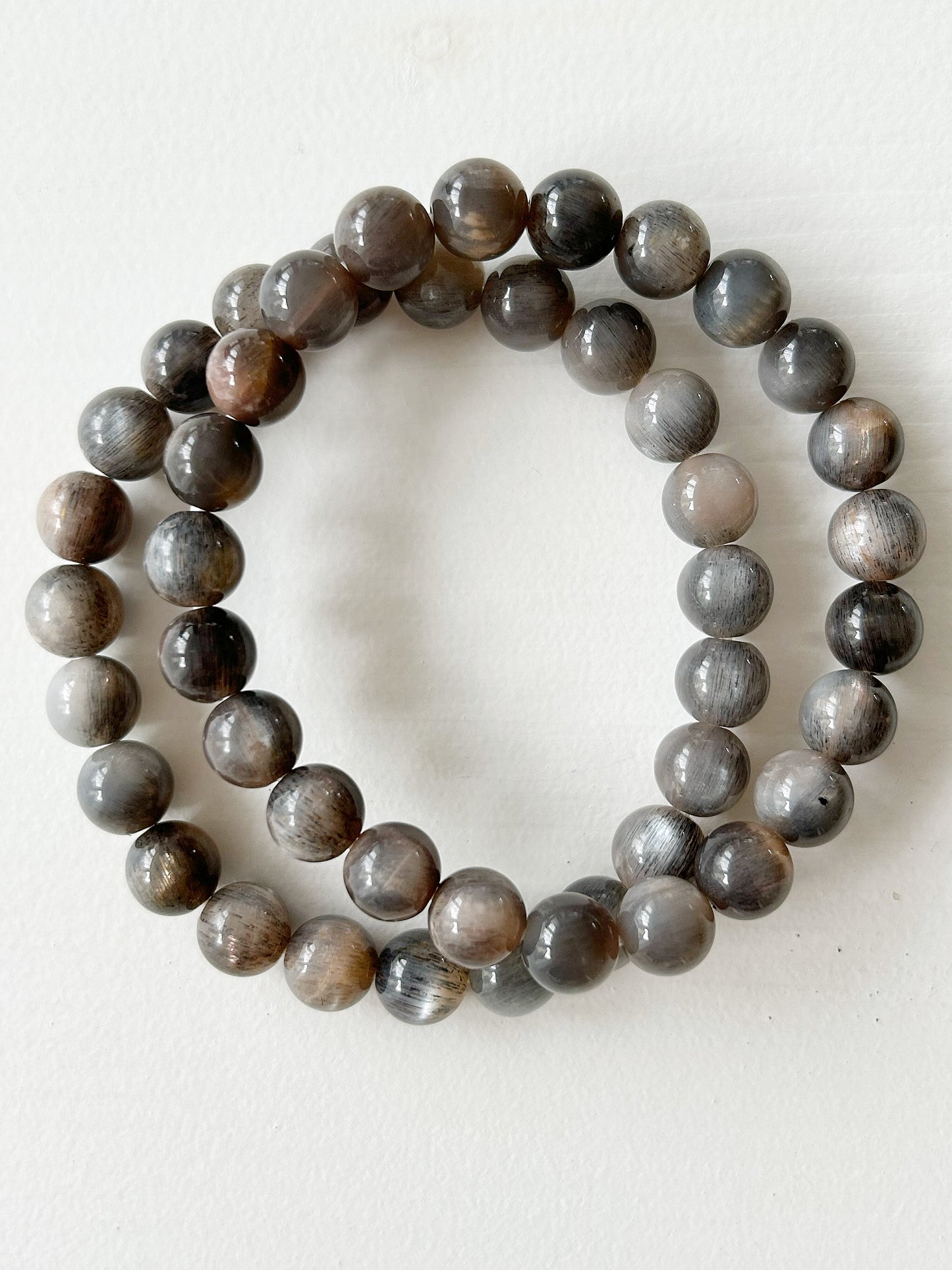 Armband grauer Mondstein