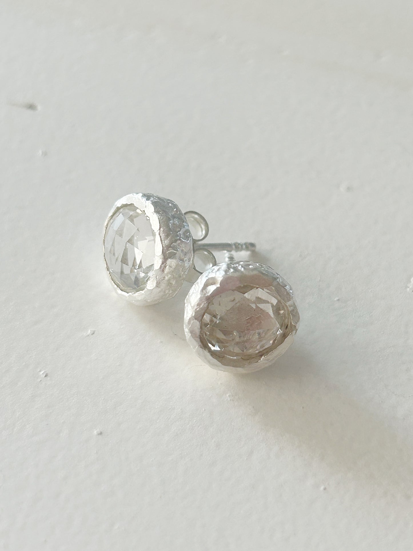 Ohrstecker Bergkristall Silber