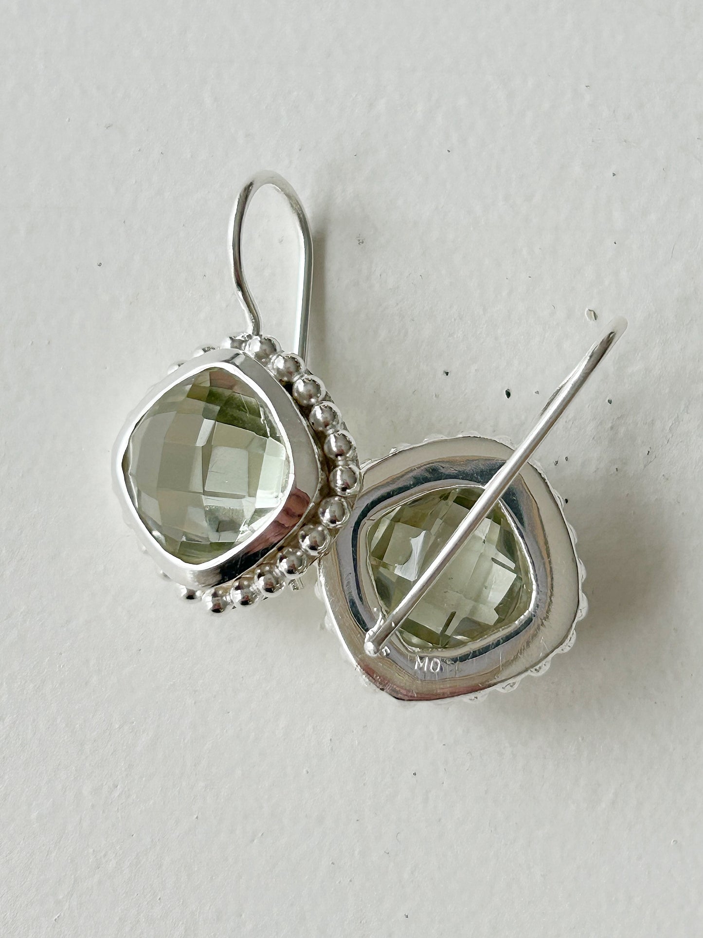 Ohrhänger grüner Amethyst