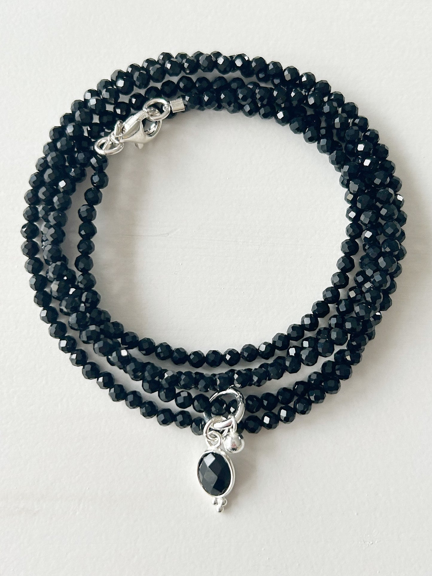 Halskette oder Armband Onyx mit Anhänger