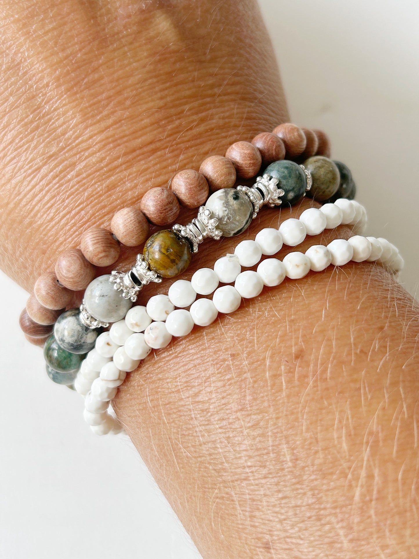 Armband Jaspis mit Silber