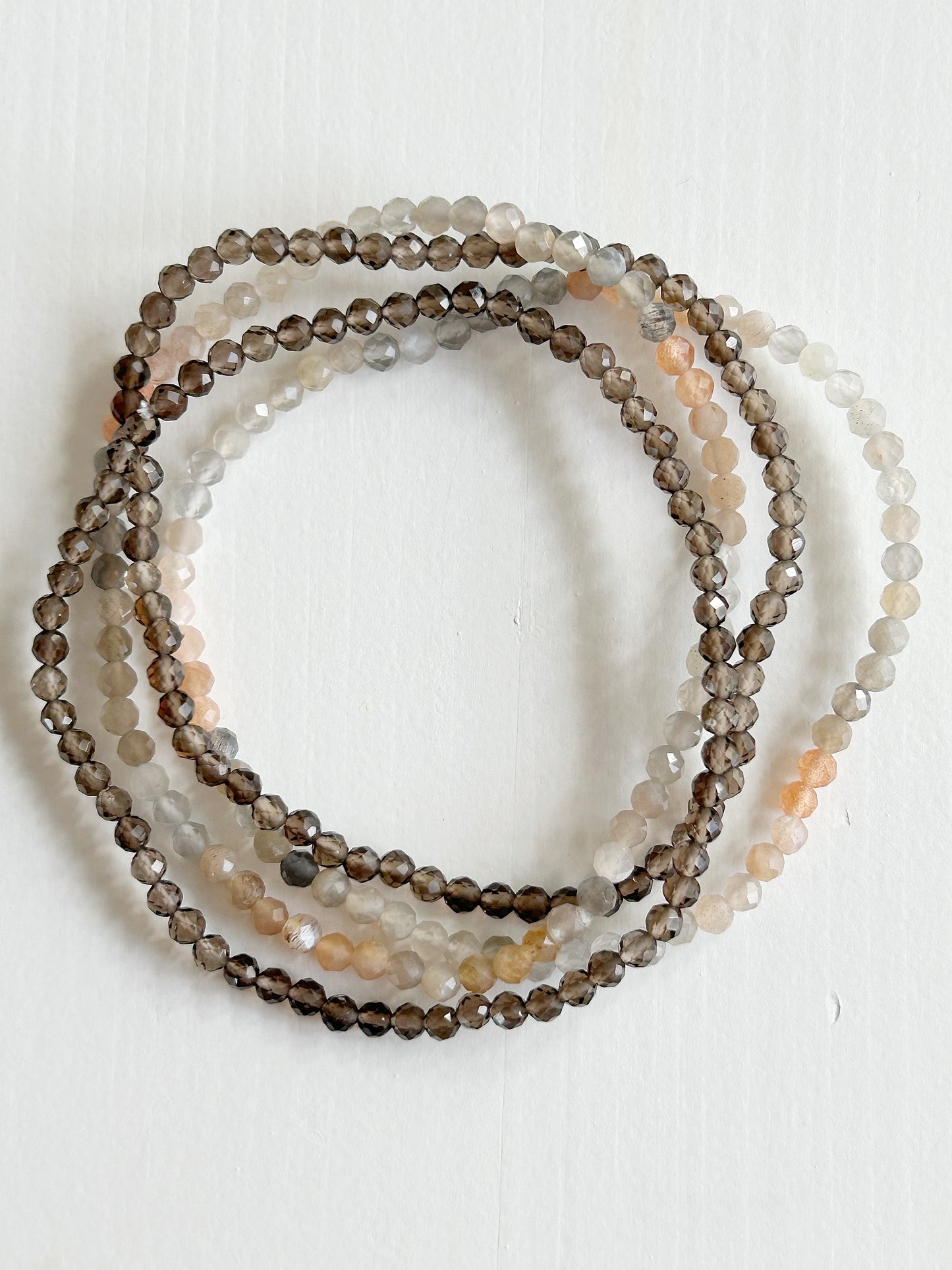 Armband facettierter Rauchquarz