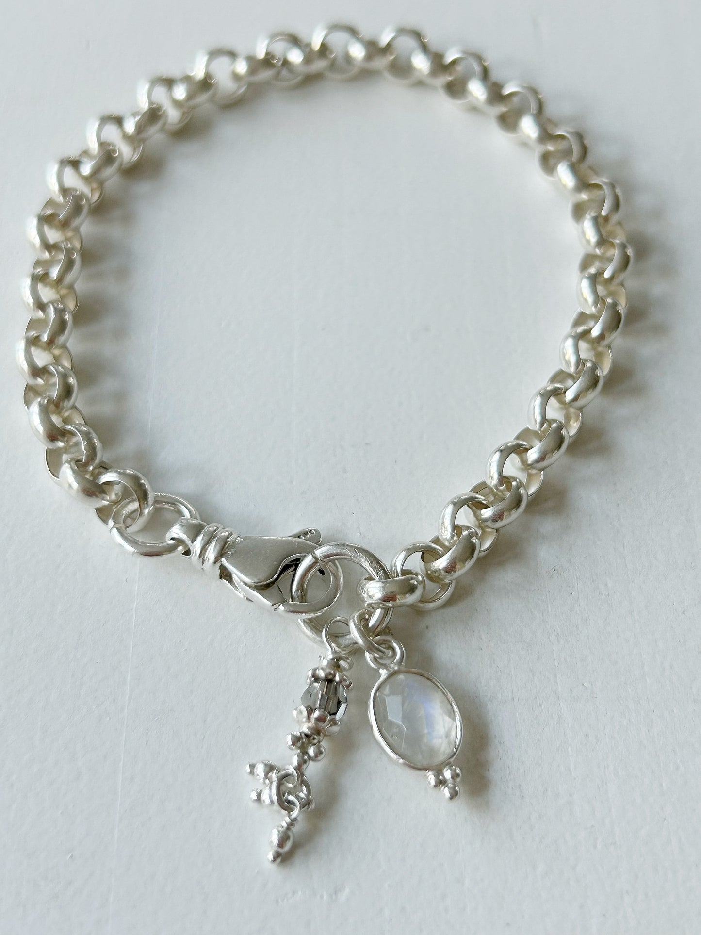 Armkette Regenbogen-Mondstein