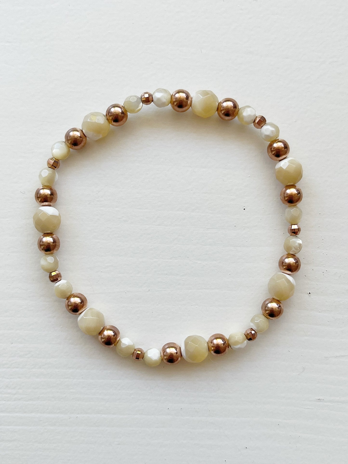 Armband Perlmutt Rosé-Gold