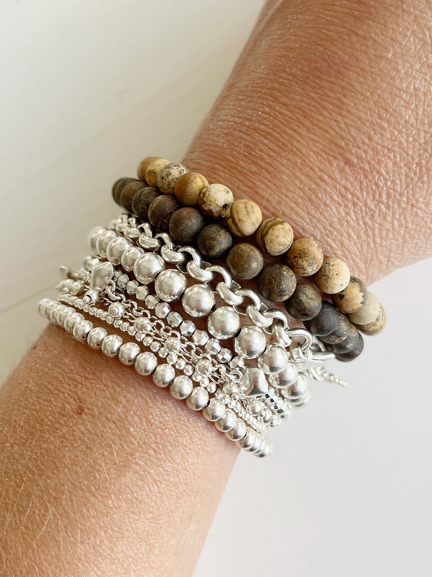 Armband versteinertes Holz