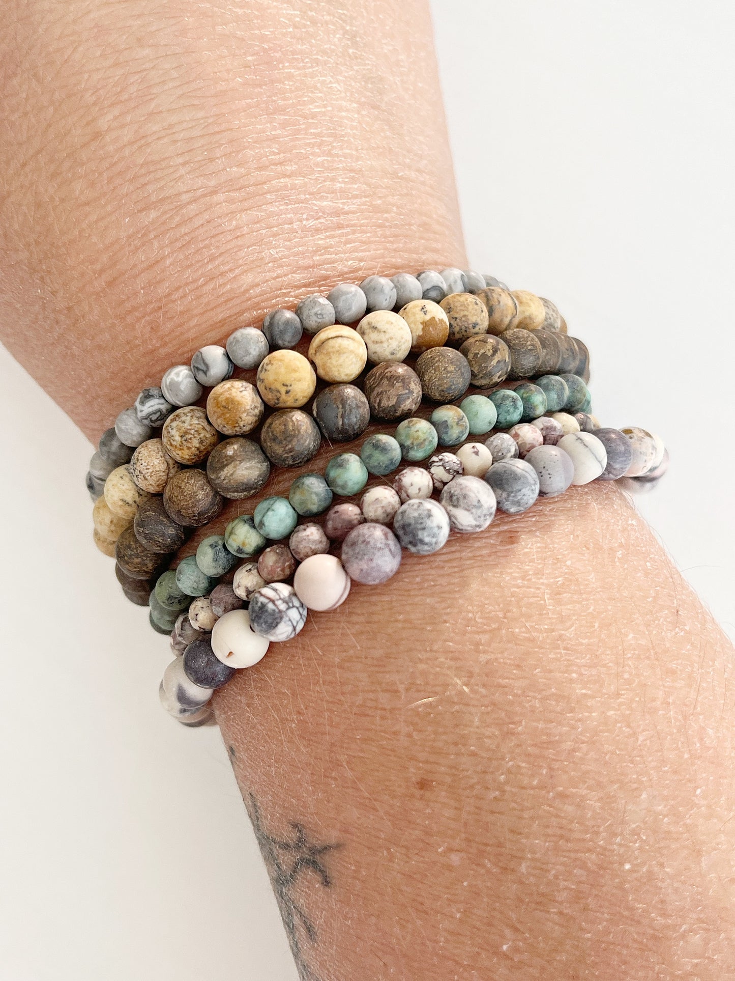 Armband versteinertes Holz