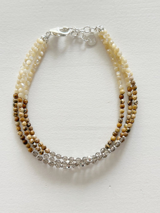 Armkette 3-Reihig Silber