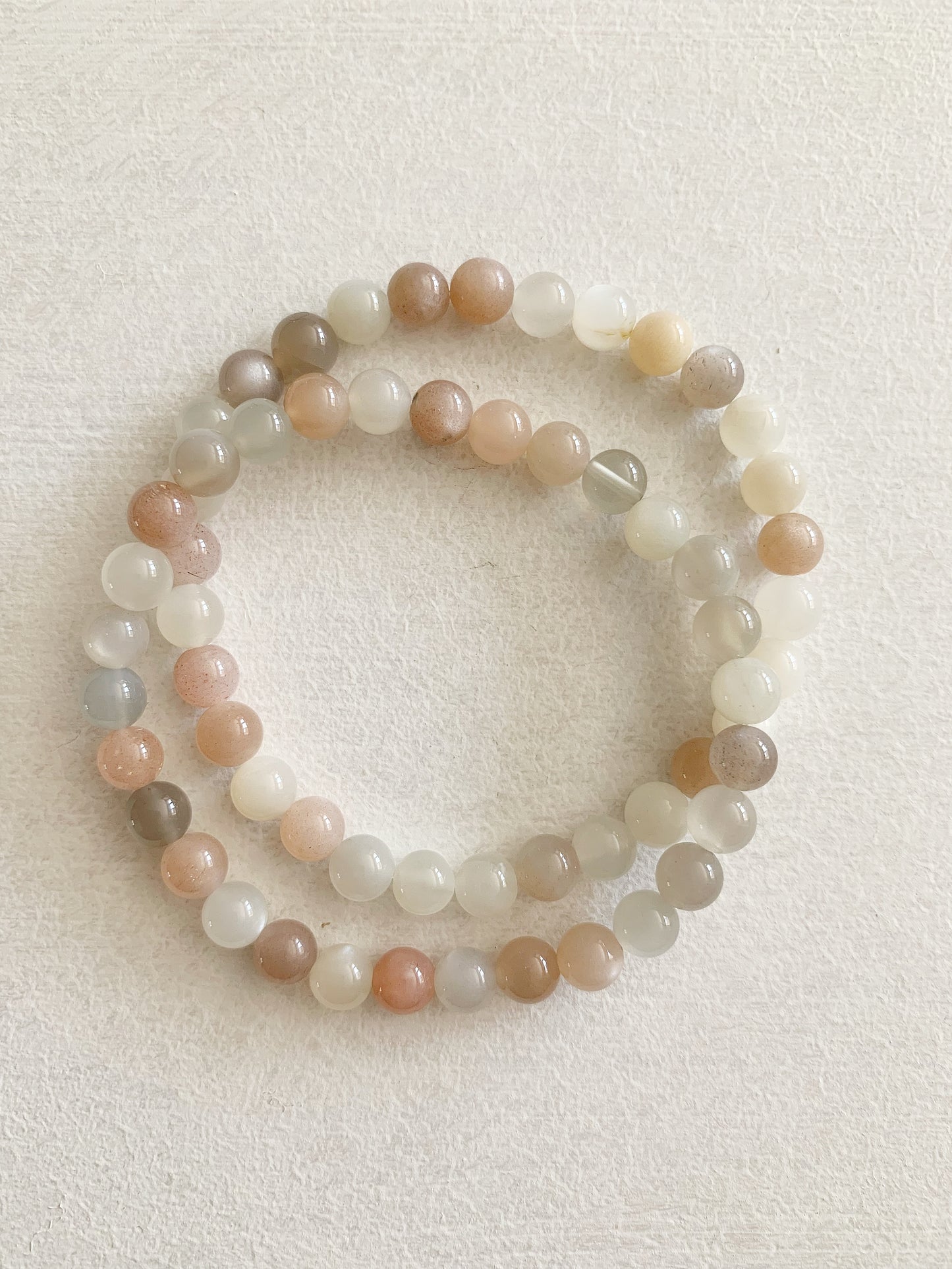 Armband Mondstein 6mm