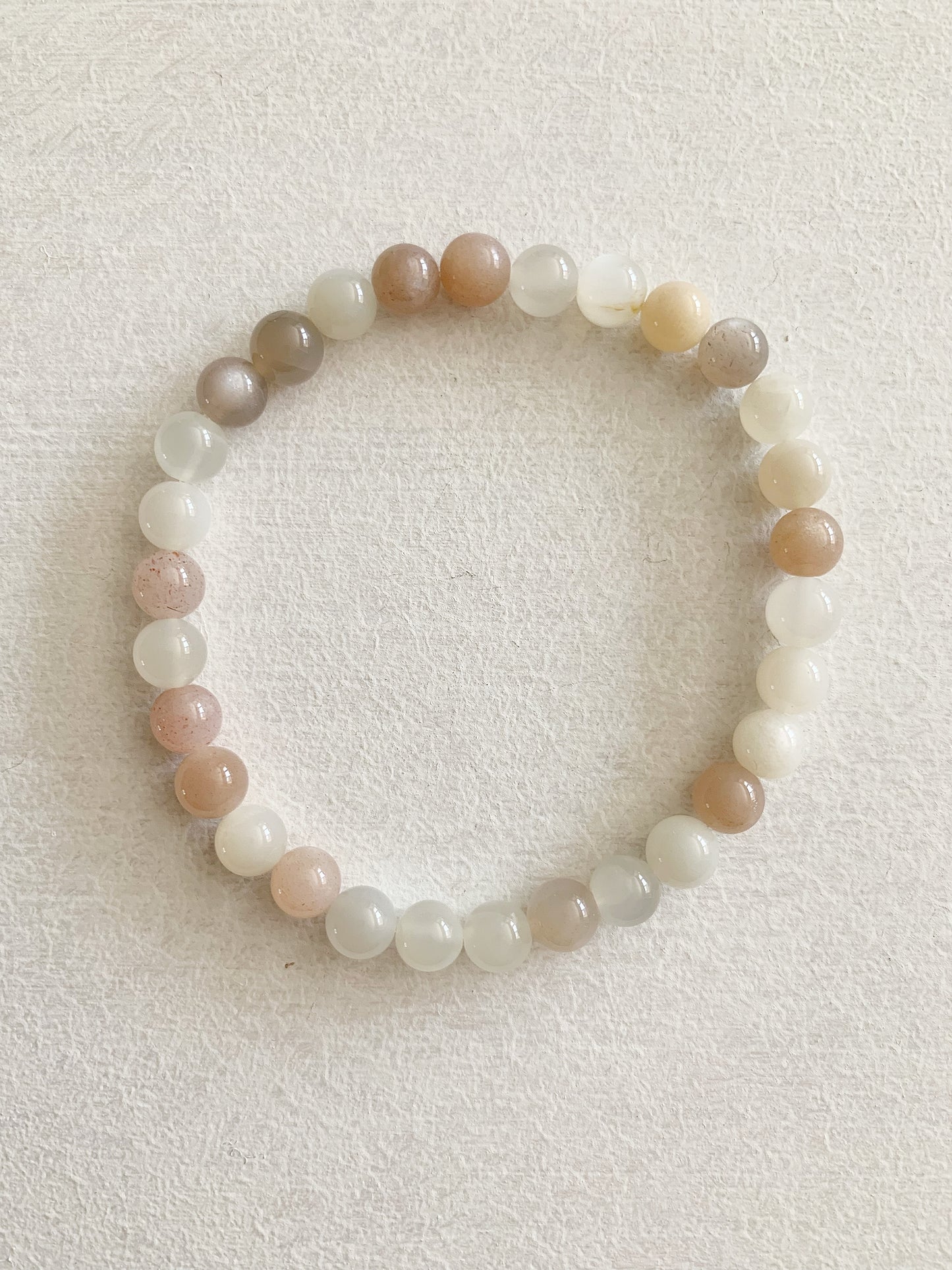 Armband Mondstein 6mm